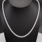 Lab Grown Diamond Tennis Necklace in Sterling Silver (5 Ctw)