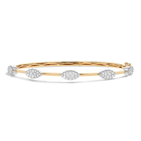 Robert Irwin Couture Fiori Marquise Bar Diamond Bangle