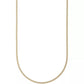 14K Yellow Gold Over Sterling Silver Two-Tone Diamond-Cut Ice Chain Necklace 22 Inches