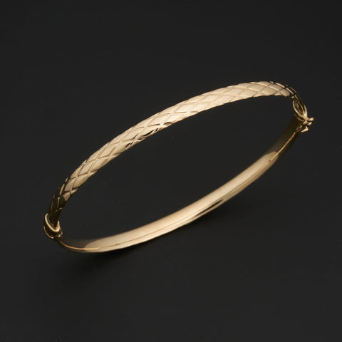 4mm Bangle Bracelet in 14 Karat Yellow Gold