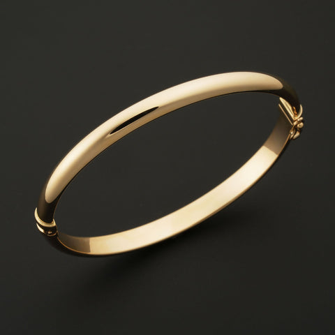 5.8mm Bangle Bracelet in 14 Karat Yellow Gold