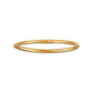 14 Karat Yellow Gold 7 Inch 3.5mm Flexible Mesh Bangle Bracelet