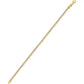 Sterling Silver 14 Karat Yellow Gold Two Tone Diamond-Cut Ice Chain Bracelet 8.5 Inches