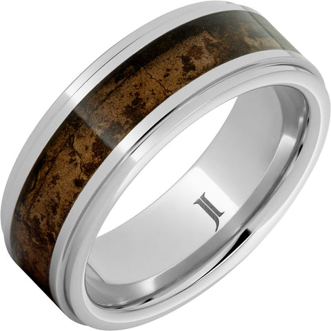 Lonsdale Serinium Maduro Cigar-Wrapper Inlay Ring (Size 11.5)