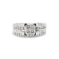 Princess Cut Diamond Wedding Set in 10 Karat White Gold