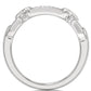 Silver Paperclip Diamond Fashion Ring