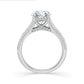 Above Love Star Round and Baguette Lab Grown Diamond Engagement Ring in White Gold (2 3/4 Ctw)