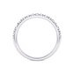 1/3 Ctw Classic Micro Pave Diamond Wedding Band in 14 Karat White Gold