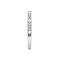 1/3 Ctw Classic Micro Pave Diamond Wedding Band in 14 Karat White Gold