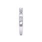 3/4 Ctw Classic Micro Pave Diamond Wedding Band in 14 Karat White Gold