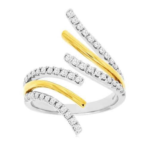 Diamond Fashion Ring in Two Tone Gold