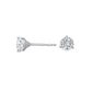 Martini Set Round Lab Grown Diamond Stud Earrings in 14 Karat White Gold (3/4 CTW)