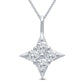 Star of Hope Diamond Pendant in 14 Karat White Gold (1 Ctw)