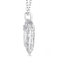 Silver Heart Shape Emotion Diamond Pendant