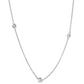 14 Karat White Gold 1/4 Carat Diamonds by the Yard Necklace