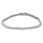 1 Ctw Lab Grown Diamond Illusion Tennis Bracelet in Sterling Silver