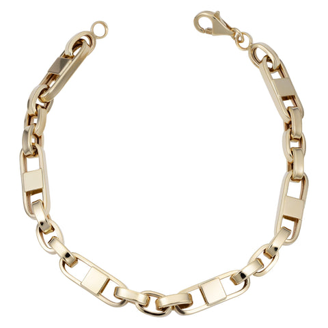 8.5 Inch Mariner Bracelet in 14 Karat Yellow Gold