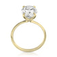 4 Carat Oval Cut Lab Grown Diamond Knife Edge Solitaire Engagement Ring