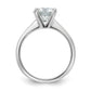2.00 Carat Round Lab Grown Diamond Solitaire Engagement Ring in 14 Karat White Gold