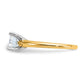 1 1/2 Carat Round Lab Grown Diamond Solitaire Engagement Ring in 14 Karat Yellow Gold