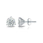Martini Set Natural Diamond Stud Earrings in 14 Karat White Gold (1 1/2 CTW)