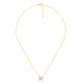 Diamond Flower Pendant in 14 Karat Yellow Gold