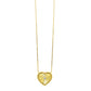 10 Karat Yellow Gold Diamond Heart Necklace (1/50 Ctw)