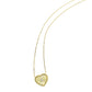 10 Karat Yellow Gold Diamond Heart Necklace (1/50 Ctw)
