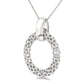 Silver Bold Circle Diamond Pendant