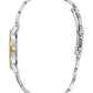 Bulova Women's Gold Two-Tone Silver-White Dial Diamond Watch