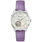 Bulova White Dial Leather Strap Sutton Women's Watch 96L339