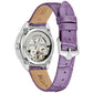 Bulova White Dial Leather Strap Sutton Women's Watch 96L339