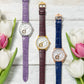 Bulova White Dial Leather Strap Sutton Women's Watch 96L339