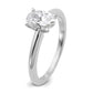 1 Carat Oval Solitaire Lab Grown Diamond Engagement Ring in 14 Karat White Gold