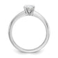 1 Carat Oval Solitaire Lab Grown Diamond Engagement Ring in 14 Karat White Gold