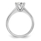 1 Carat Princess Cut Solitaire Lab Grown Diamond Engagement Ring in 14 Karat White Gold