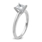 1 Carat Princess Cut Solitaire Lab Grown Diamond Engagement Ring in 14 Karat White Gold