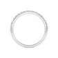 1/4 Ctw Classic Micro Pave Diamond Wedding Band in 14 Karat White Gold