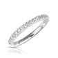 Lab Grown Diamond Wedding Band in 14 Karat White Gold (1/3 Ctw)