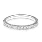 Lab Grown Diamond Wedding Band in 14 Karat White Gold (1/3 Ctw)