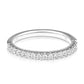 Lab Grown Diamond Wedding Band in 14 Karat White Gold (1/3 Ctw)