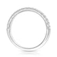 Lab Grown Diamond Wedding Band in 14 Karat White Gold (1/3 Ctw)