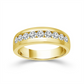 Channel Set Mens Diamond Wedding Band in 10 Karat Yellow Gold (1 Ctw)