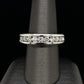 Channel Set Mens Diamond Wedding Band in 10 Karat White Gold (1 Ctw)