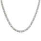 Silver Bold Panther Link Diamond Fashion Necklace