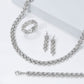 Silver Bold Panther Link Diamond Fashion Necklace