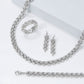 Silver Bold Panther Link Diamond Fashion Necklace