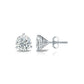 Martini Set Natural Diamond Stud Earrings in 14 Karat White Gold (3/4 CTW)