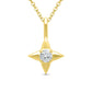 Star of Hope Diamond Pendant in 14 Karat Yellow Gold (1/6 Ctw)