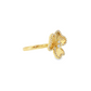 Diamond Floral Cocktail Ring in 14K Yellow Gold